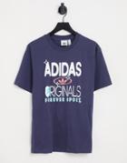 Adidas Originals Sprt Us Og Forever Sport T-shirt In Shadow Navy