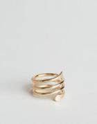 Asos Coil Ring In Gold - Gold