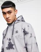 Soul Star Acid Wash Hoodie In Black - Part Of A Set