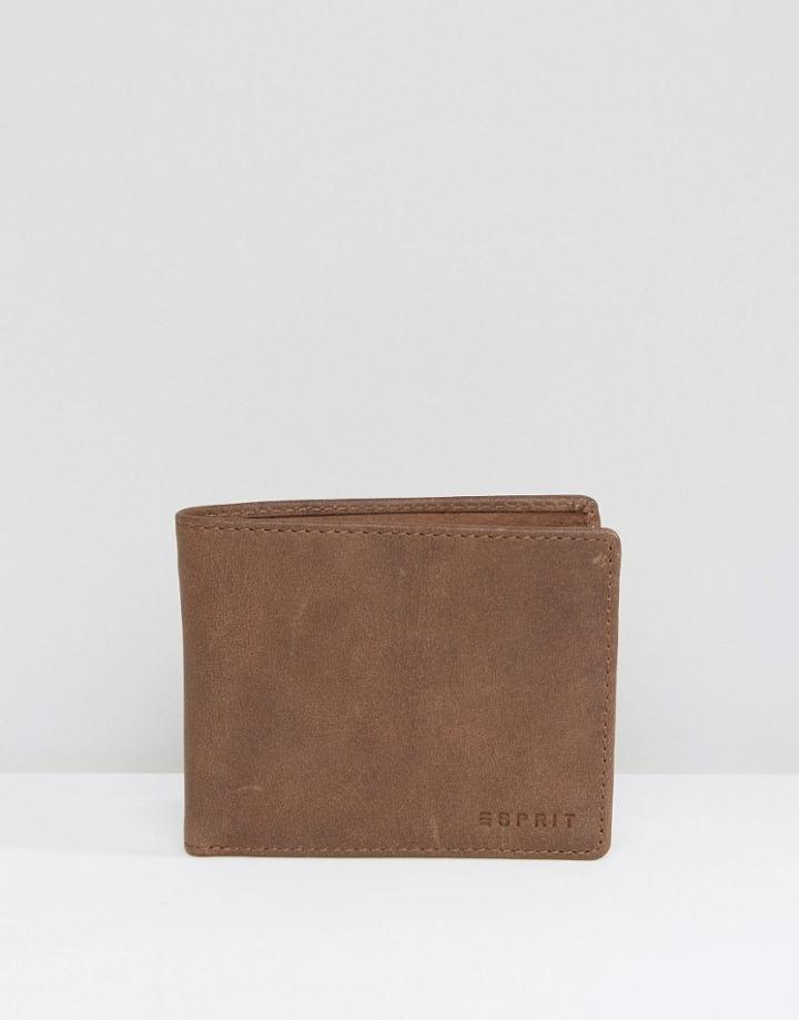 Esprit Leather Wallet - Brown