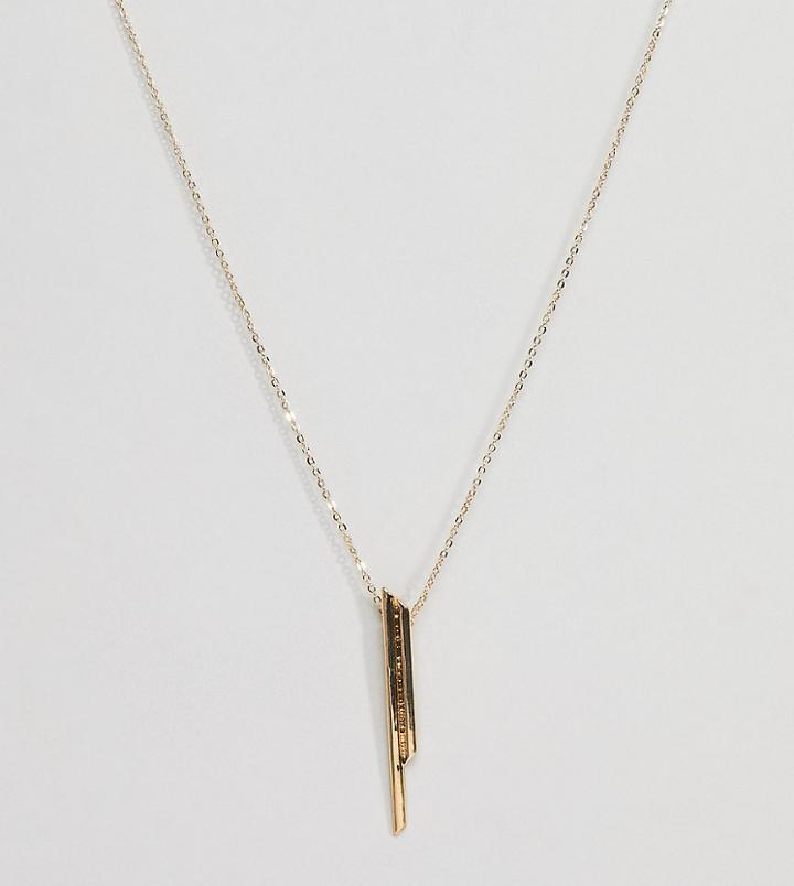 Designb Gold Pendant Necklace Exclusive To Asos - Gold