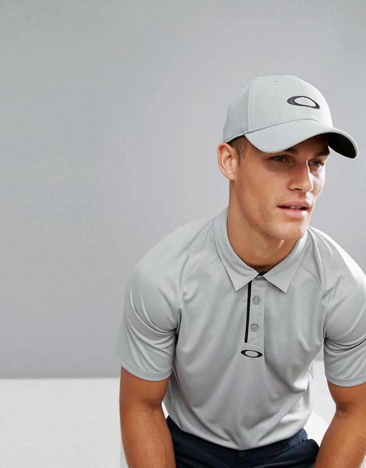 Oakley Golf Ellipse Logo Baseball Cap In Gray - Gray