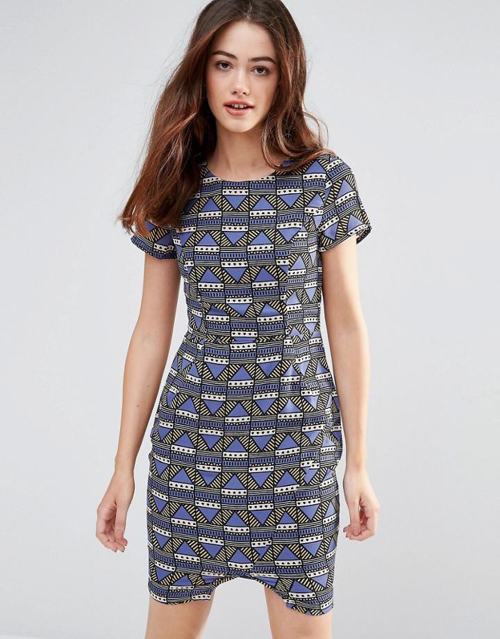 Sugarhill Boutique Gemma Tile Shift Dress - Multi