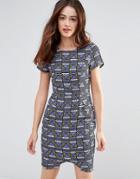 Sugarhill Boutique Gemma Tile Shift Dress - Multi