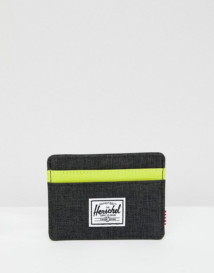 Herschel Supply Co Charlie Card Holder With Rfid - Black