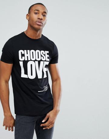 Asos X Help Refugees T-shirt In Black - Black