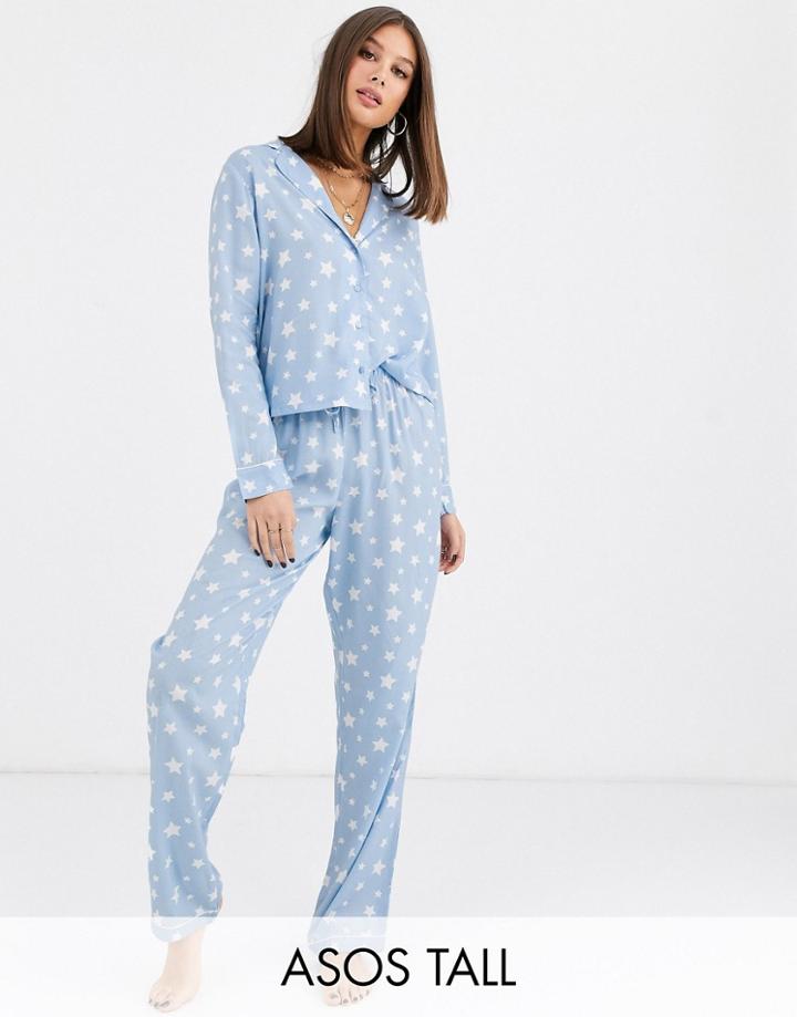 Asos Design Tall Mix & Match 100% Modal Star Pants