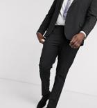 Asos Design Plus Wedding Skinny Suit Pants In Black