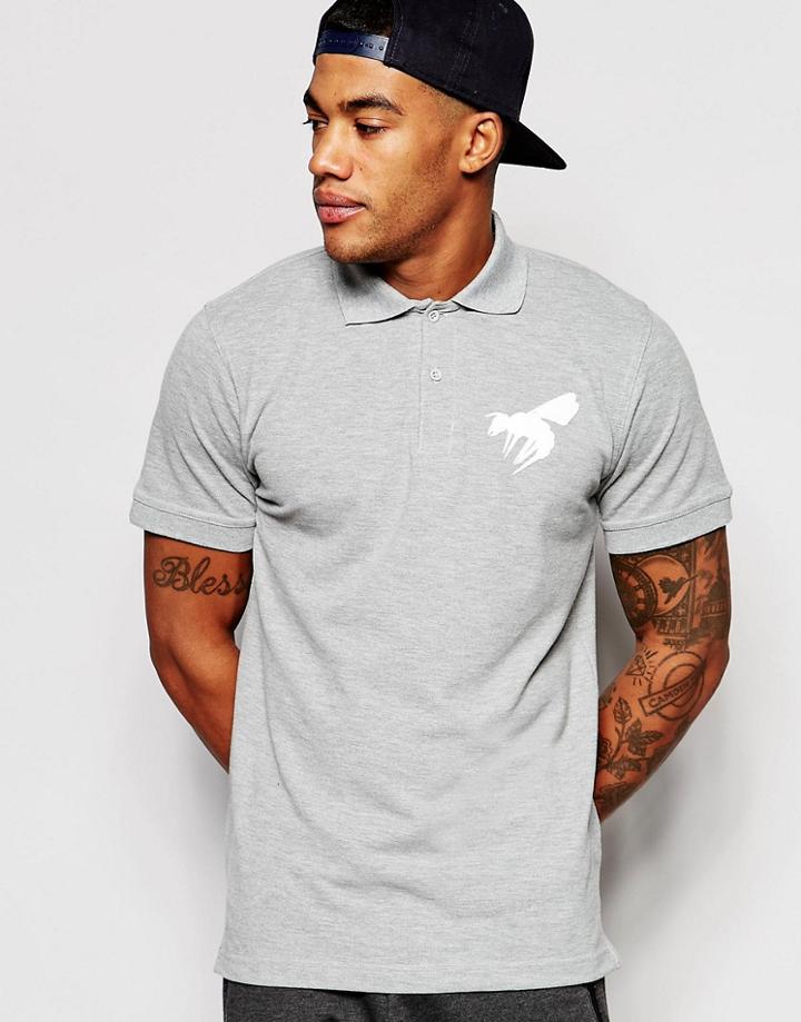 Abuze London Polo Wasp - Gray