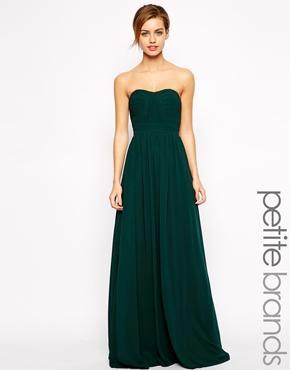 Jarlo Petite Bandeau Maxi Dress - Green