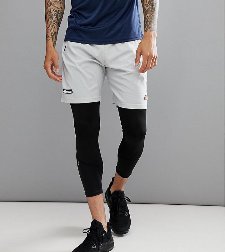 Ellesse Sport Shorts With Logo Waistband In Gray - Gray