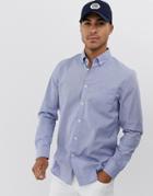 Lacoste Check Pocket Long Sleeve Shirt-blue