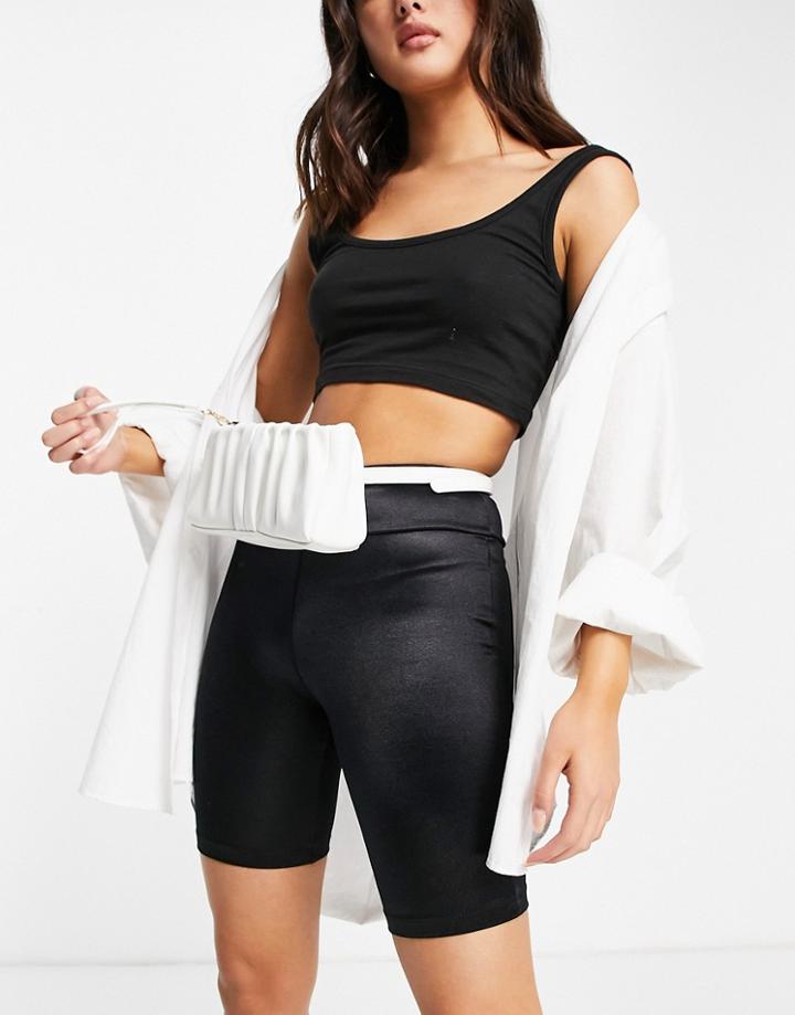 Asos Design Ruched Belt Bag In White