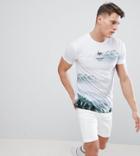 Hype Muscle Mountan Print T-shirt Exclusive To Asos - White
