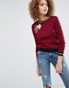 Asos Sweater In Pattern With Badges - Multi