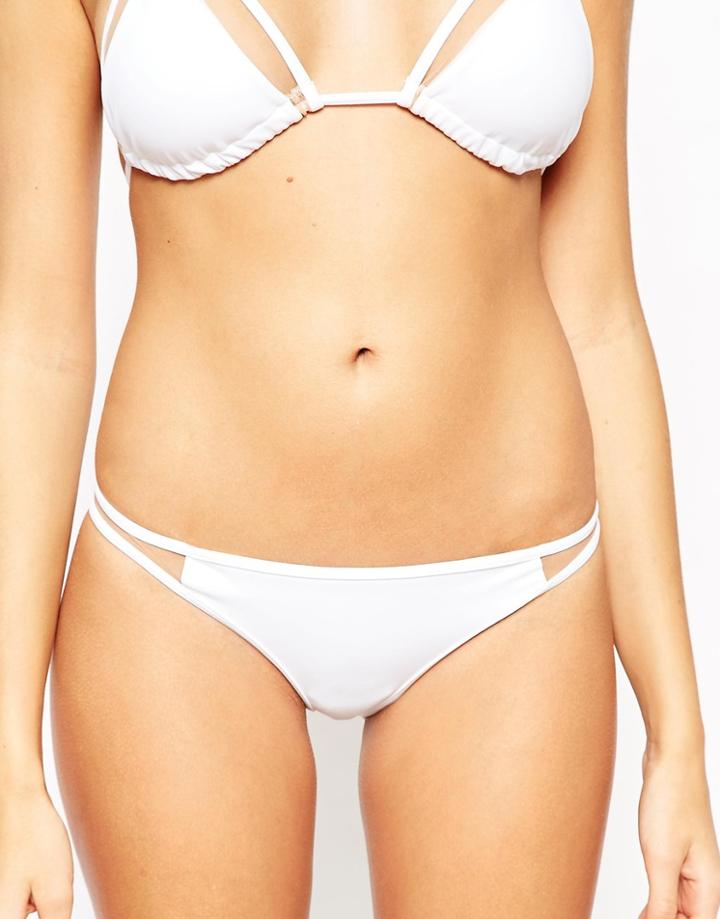 Asos Mix And Match Mesh Insert Brazilian Bikini Bottom