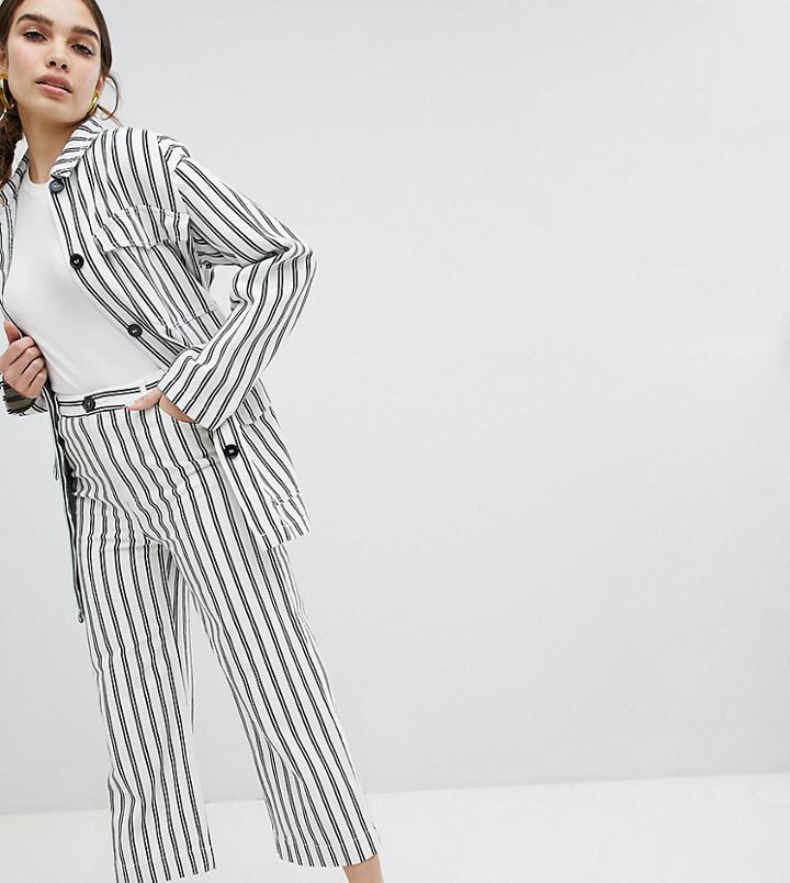 Monki Wide Leg Striped Pants