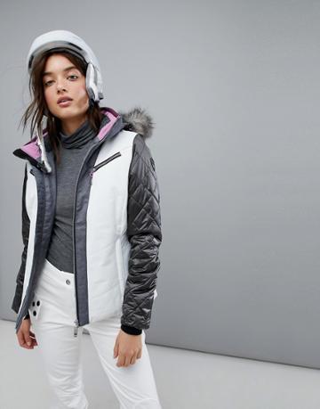 Killtec Function Ski Jacket With Detachable Hood - White