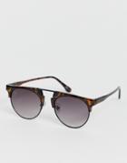 Jeepers Peeper Retro Sunglasses In Tort - Brown