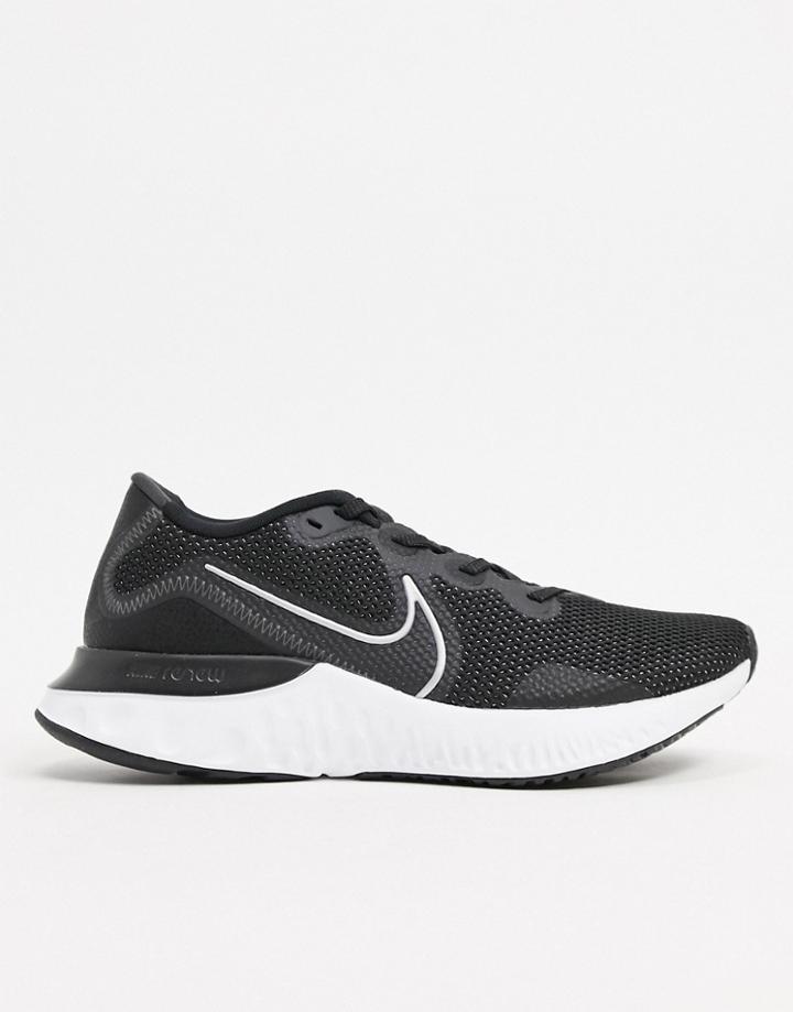Nike Running Renew Trainers In Black/white