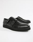 Truffle Collection Monk Stud Shoes - Black