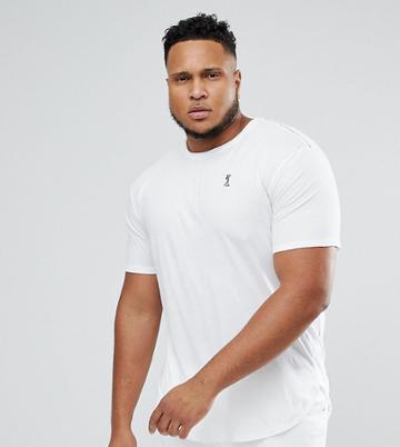 Religion Plus Longline T-shirt - White