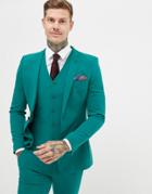 Asos Design Super Skinny Suit Jacket In Green