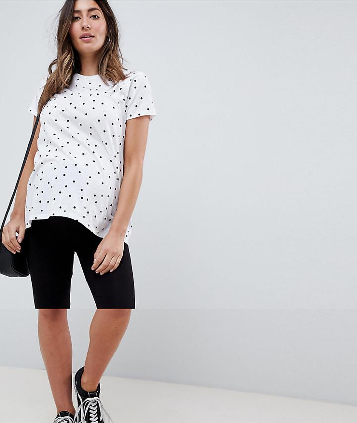 Asos Design Maternity Basic Legging Shorts - Black