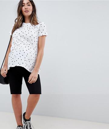 Asos Design Maternity Basic Legging Shorts - Black