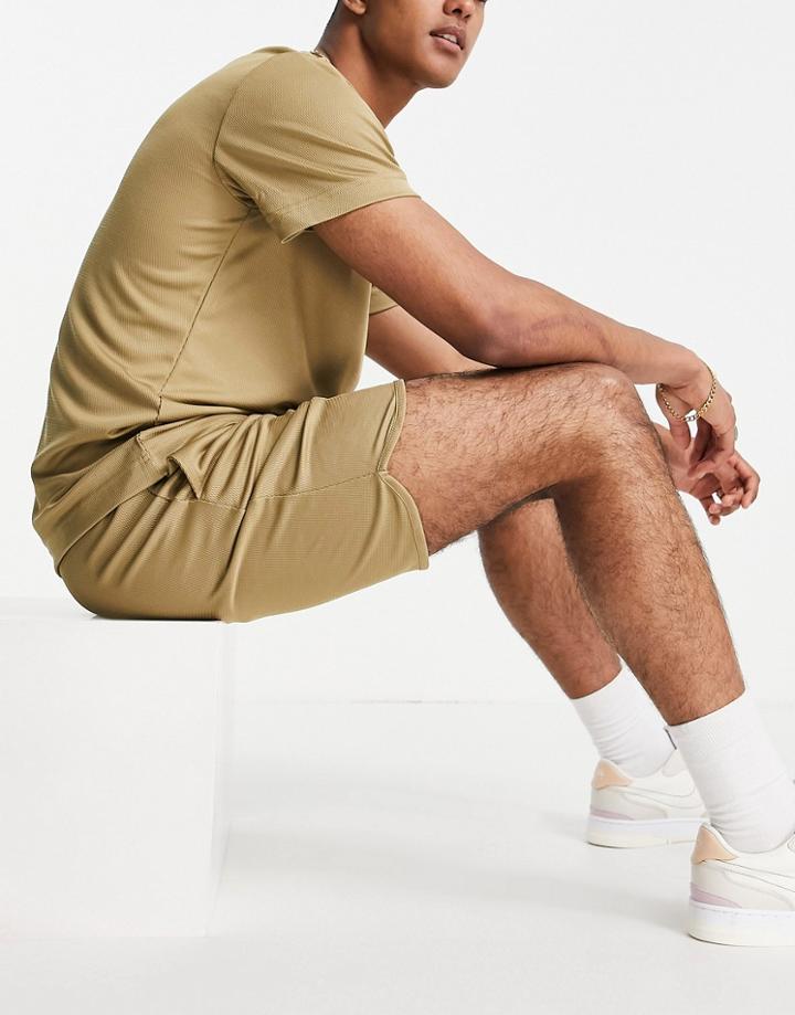 Selected Homme Recycled Poly Shorts In Beige - Part Of A Set-neutral