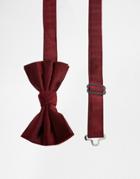 Asos Silk Bow Tie - Red