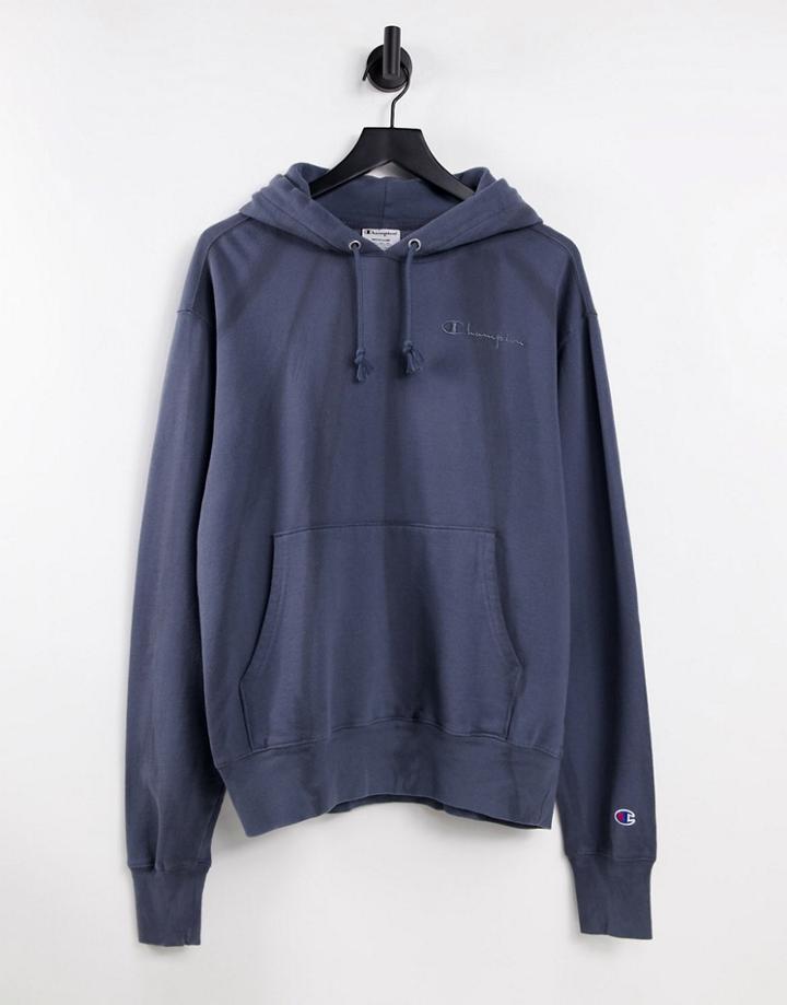 Champion Logo Hoodie In Black