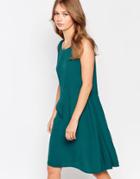 Vila Sleeveless Shift Dress - Emerald Green