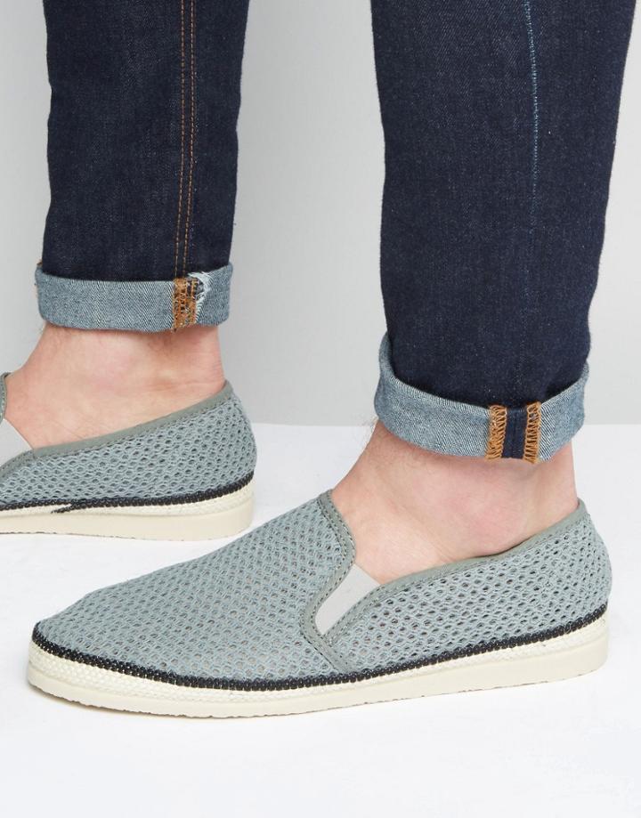 Kg By Kurt Geiger Woven Espadrilles In Gray - Gray