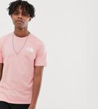 The North Face Simple Dome T-shirt In Pink Exclusive At Asos