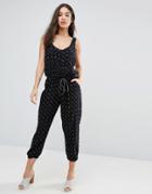 D.ra Marrianne Patterened Jumpsuit - Navy