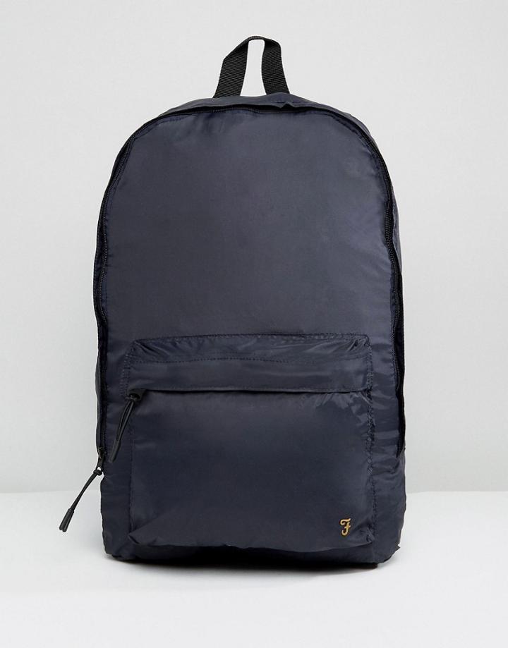 Farah Flemming Packaway Backpack - Navy