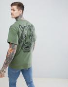 Hnr Ldn Tiger Back Print T-shirt - Green