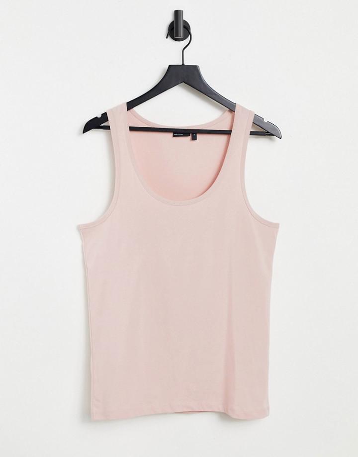 Asos Design Tank Top In Light Pink