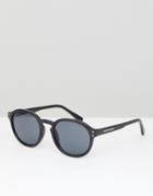 Cheap Monady Cytric Round Sunglasses Black - Black