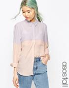 Asos Tall Color Block Blouse