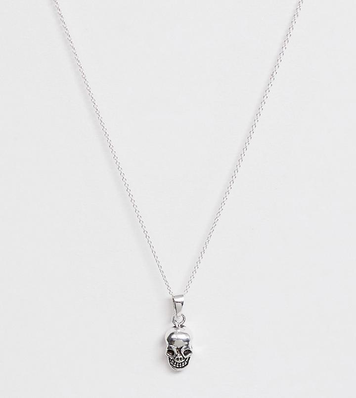 Kingsley Ryan Sterling Silver Skull Necklace - Silver