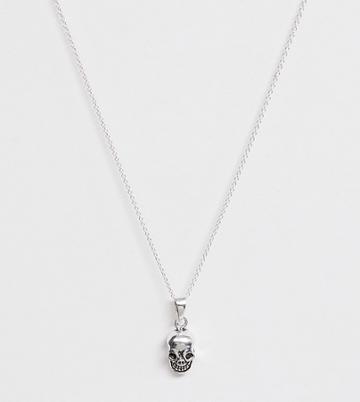 Kingsley Ryan Sterling Silver Skull Necklace - Silver