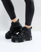 Dr Martens Beaumann Cross Strap Flatform Boots - Black