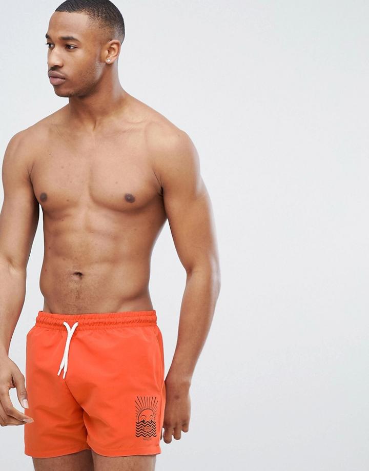 Friend Or Faux Swim Short - Orange