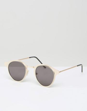 Spitfire Round Sunglasses - Gold