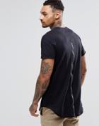 Sixth June T-shirt With Zip Back - Black