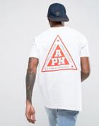 Apn Triangle Back Print T-shirt - White