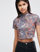 Asos T-shirt In 90s Floral - Multi