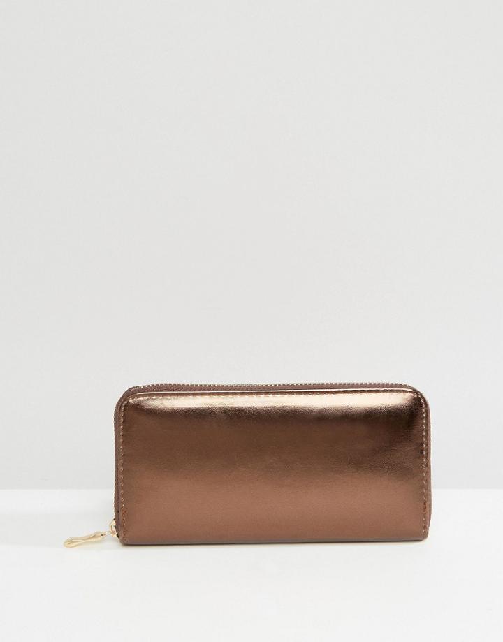 7x Metallic Purse - Brown
